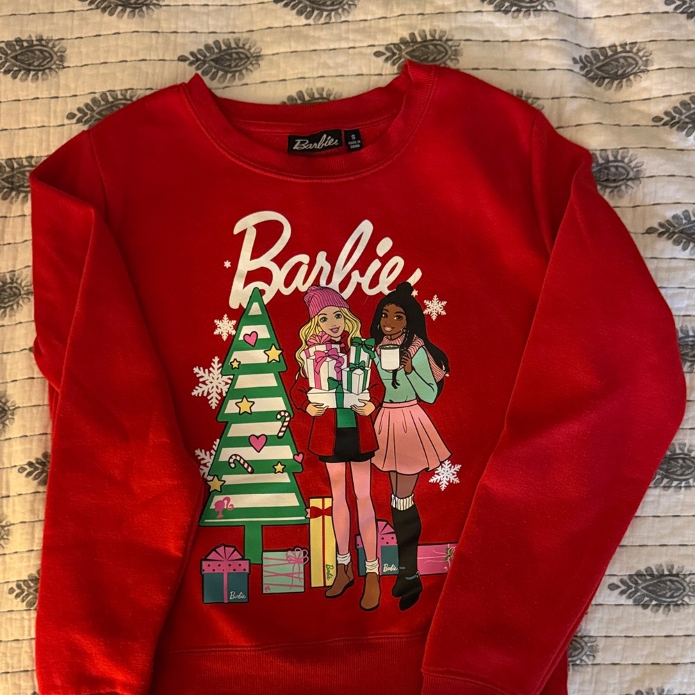 Barbie Festive Red Kids/ Junior Hoodie